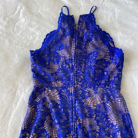 B.Darlin blue dress size 9/10 - Picture 5 of 9